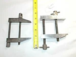 Machinist's Parallel Clamps, (2) Both Open To 2-1/2" Lufkin & Unbranded, Usa. Fixed Price $50.50.