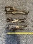 Set Of Visegrips Peterson Dewitt 7WR Welding Clamp 9R Craftsman 945342 Pliers. Fixed Price $39.99.