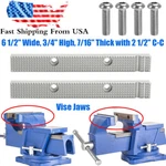 Fits Craftsman Vise Jaws Many Older Usa Models 1/2" 3/4" X7/16"W/2 C-c. Fixed Price $43.99.