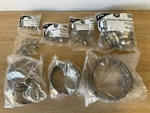 Adjustable Hose Clamps, Many Size Variations Bulk Stainless Steel 304 New-sealed. Fixed Price $8.99.