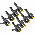 8 Pcs 6" Inch Heavy Duty Plastic Spring Clamps Tips Tool Clip 2.5" Jaw Opening. Fixed Price $17.29.