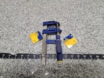 Pair Of Irwin 4" Bar Clamp 1901247, 102MM Blue & Yellow. Fixed Price $14.99.