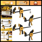 4-PIECE Mini Bar Set, 6" One-handed F Clamps, 75LBS Load Limit, Quick Rel. Fixed Price $28.79.