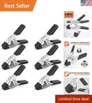 Versatile 6" Spring Clamps Set 6-PIECE Nickel-plated Steel Essentials. Fixed Price $26.99.