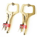2 Ate Pro 11" Locking Vise Clamp Pliers W/flex Pads Grips Welding 31039. Fixed Price $25.99.