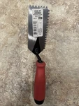 New Qlt By Marshalltown MT79 1/4 V- Notched Margin Trowel Soft Grip Red. Fixed Price $8.99.