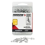 Arrow In. D X 1/8 Aluminum Short Rivets Silver 50 Pk RSA3/16IP. Fixed Price $8.95.