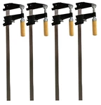 Set Of 4- Edm, 18" Steel Bar Clamp Tool, Ratchet Quick Release For Metal Wood. Fixed Price $35.99.
