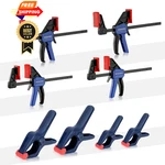 Workpro 8-PIECE Clamp For Woodworking, 8PC Mini + Spring Set, Blue. Fixed Price $32.98.