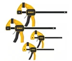 Dewalt DWHT83196 Medium And Large Trigger Clamps - Black/yellow (pack Of 4). Fixed Price $54.00.