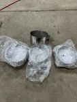 4-UNITED Pacific Stainless Steel Universal Wide Band Exhaust Clamp 8 Inch. Fixed Price $320.00.