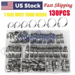 130PCS Adjustable Hose Clamps Worm Gear Stainless Steel Assortment Set. Fixed Price $17.99.