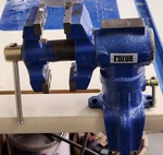 Central Forge 1/2" Portable Vise 360 Locking Swivel Base & Jaw. Fixed Price $15.99.