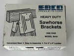 Ebco Products Corp Heavy Duty Sawhorse Brackets, One Pair Model SH-6. Fixed Price $8.99.