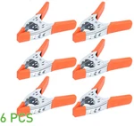 Lots 6" Inch Heavy Duty Metal Spring Clamps Tips Tool Clip 2.5" Jaw Opening. Fixed Price $6.88.