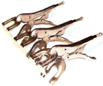 3 Pcs Locking Clamps Set 9" 2 Prongs Welding Vise Plier Vice Tools. Fixed Price $45.99.