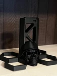 War Battle Skull AR15 Stand Black 3D Printed Tactical Gun Display Mount. Fixed Price $39.99.