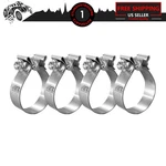 Pcs Heavy Duty Inch Exhaust Clamps Narrow Band 304 Stainless Steel Silver. Fixed Price $31.61.