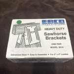 1 Set Sawhorse Brackets Heavy Duty Galvanized Steel Ebco For 2 X4. Fixed Price $13.00.