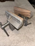 Vintage Columbian No. 1655 Aluminum Carpenter Corner Bench Mount Vise. Fixed Price $17.50.