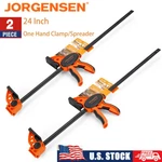 Jorgensen Pack 24" One Hand Clamp/spreader Medium Duty E-z Hold Bar Clamps Set. Fixed Price $45.04.