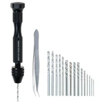 Precision Pin Vise Hand Drill With 25PCS Micro Twist Bits Set (0.5-3.0MM). Fixed Price $12.29.