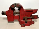 Vintage Littlestown Hardware & Fdry. No. 250 Bench Vise With 4" Jaw Swivel Base. Fixed Price $49.99.