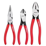 Arrow 3-PIECE Plier Set 8" Needle Nose 7" Diagonal Linesman. Fixed Price $23.49.