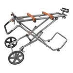 Ridgid Universal Portable Mobile Miter Saw Stand With Mounting Braces, Wheels. Fixed Price $203.56.