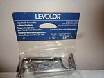 Levolor Satin Nickel Finish - 4.5" Adjustable Brackets For Cafe Rods Upto 3/4". Fixed Price $9.99.