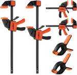 6-PACK For Woodworking, 12" And 6" Bar Clamps, Se. Fixed Price $43.59.