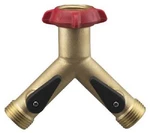 Brass Long Neck Faucet Mount Garden Hose Y Connectors W Shutoff - 3 Pack. Fixed Price $93.90.
