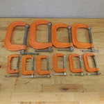 10 Lot Pony C-clamps 4" 2.5" Orange P1450 P1440 P1422. Fixed Price $36.30.