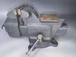 Vtg Nice Craftsman 3-1/2" Bench Vise Reversible Jaws Swivel Base No. 51861 Usa. Fixed Price $90.00.