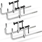 Shall 4-PACK Bar Set, 12-INCH Light-duty Drop Forged Steel Clamps,. Fixed Price $69.98.