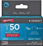 New Arrow Fastener 505SS1 Genuine T50 Stainless Steel 5/16-INCH Staples 5846472. Fixed Price $8.99.