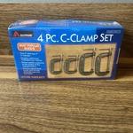 Alltrade 4PC C-clamp Set New Sealed. Fixed Price $15.00.
