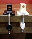 2 Edge Mount Clamps/ Brackets 1" To 1.5" Clamping Space, Office Or Shop. Fixed Price $10.00.