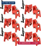 3/4" Wood Gluing Pipe Clamp Set With Unique Foot Design Red Heavy Duty Bar. Fixed Price $104.98.