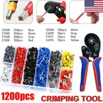 1200PCS Tool W/ Bootlace Ferrule Crimper Plier Wire Terminal Connector Set. Fixed Price $15.99.
