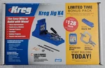 Kreg Jig Bonus Pack Pocket Hole Joinery System Kit Face Clamp Mini K4H New. Fixed Price $74.99.
