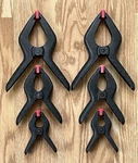 Pittsburgh Set Of 6 Assorted Spring Clamps. Fixed Price $12.90.