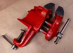 Vintage Sears Red Craftsman Bench Clamp Base 391-5247 Hobby Work Vise X2.5. Fixed Price $29.99.