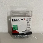 Rivets, Medium, Steel, 1/8 X 1/4-IN., 100-CT.. Fixed Price $5.59.