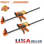 Jorgensen Pack 24" Bar Clamps Set One Hand Clamp/spreader Medium Duty E-z Hold. Fixed Price $52.99.