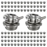 1/2 Inch Clamp Type Cable Connectors (100-PACK) Heavy-duty Zinc Alloy Wire Cl.... Fixed Price $62.12.