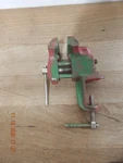 Vintage Sears Cast Iron 3" Clamp-on Bench Vice Red Craftsman Model 1057.5174. Fixed Price $29.99.