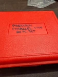 Precision Vise 20PC Set Machinist Hardened Steel Parallels W/ Red Case. Fixed Price $92.50.