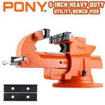Pony 5-INCH Heavy-duty Bench Vise Utility Combination Pipe 360 Swivel Base. Fixed Price $159.99.