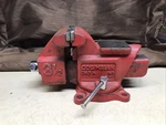 Vintage Columbian Bench Vise D43-1/2 Swivel Base 3-1/2" Jaws, Pipe. Fixed Price $74.99.